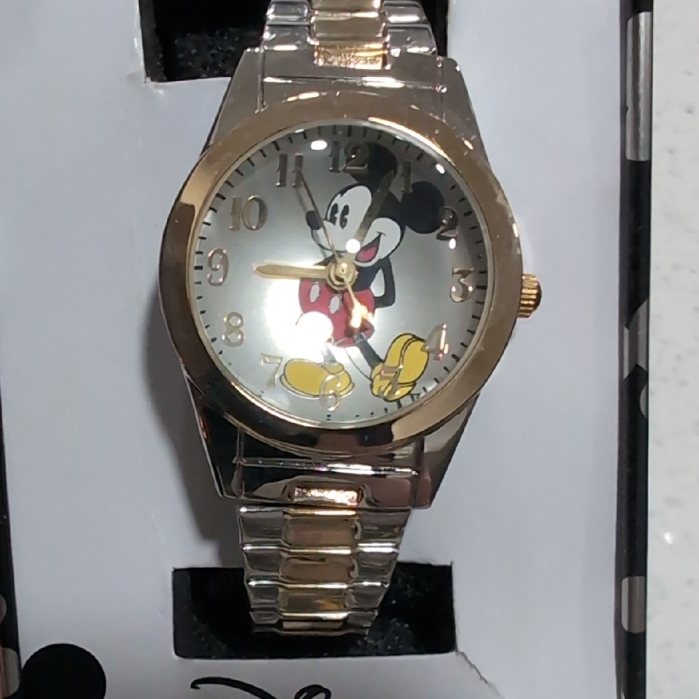 Disney Gold and Silver Mickey Mouse Watch